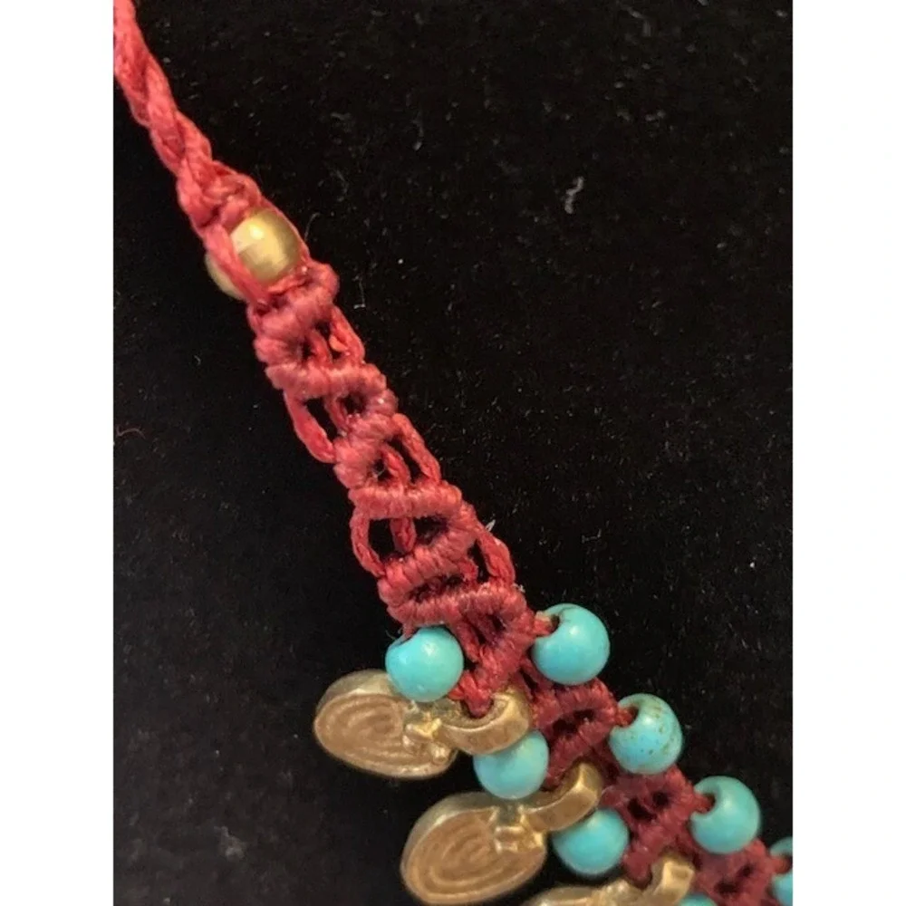 Statement Necklace Handmade Paulina Barcelona OOAK Boho Ethnic Adjustable Spain
